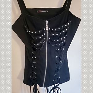 Klessman | studded corset top